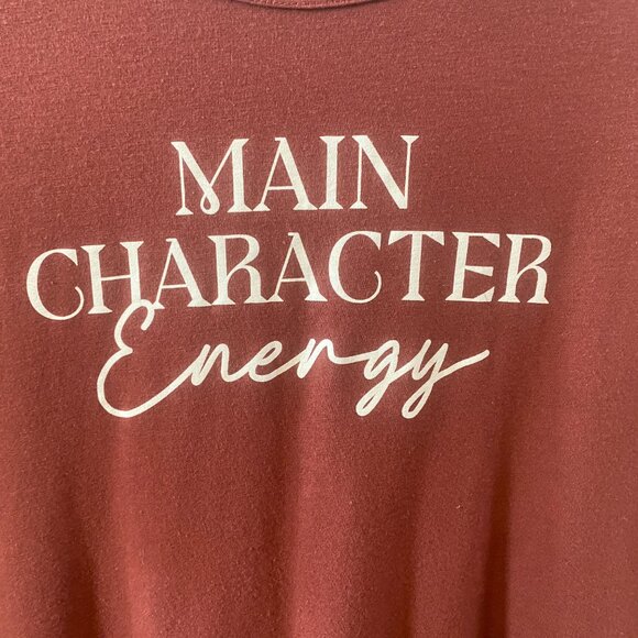 🎉 HOST PICK🎉Torrid Madder Brown Color Main Character Everyday Jersey Crew Tee - Picture 3 of 6